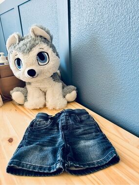 Toddler Dark Wash Denim Shorts